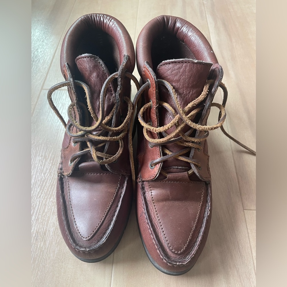 Timberland Vintage 80’s Leather Chukka Hiking Ankle Boots Women’s size 8.5